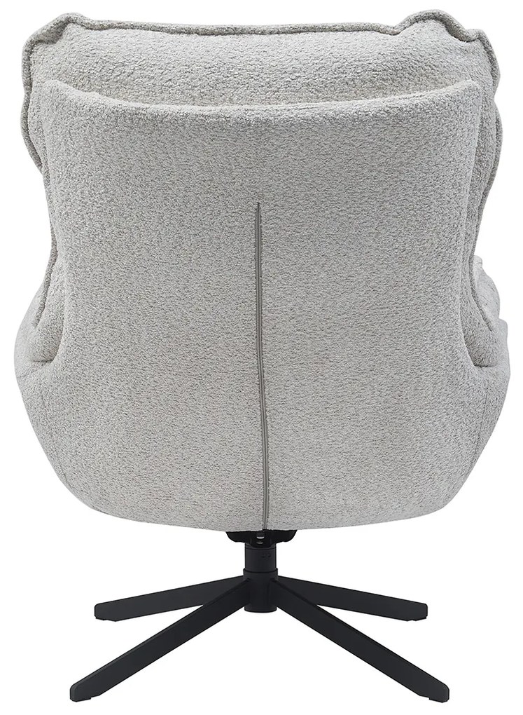 Starfurn Vera Fauteuil Creme Chenille Stof Draaibaar
