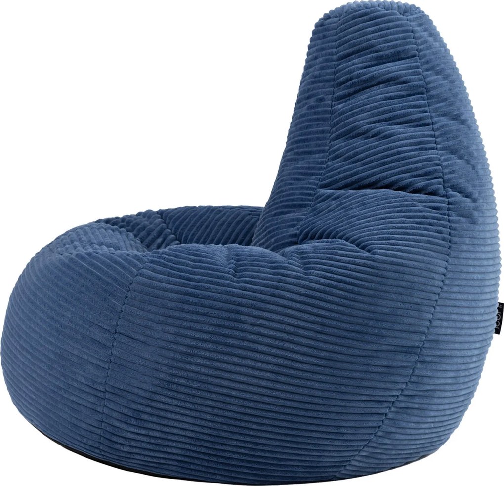 Cloudy Cord Zitzak Stoel - Denim Blauw