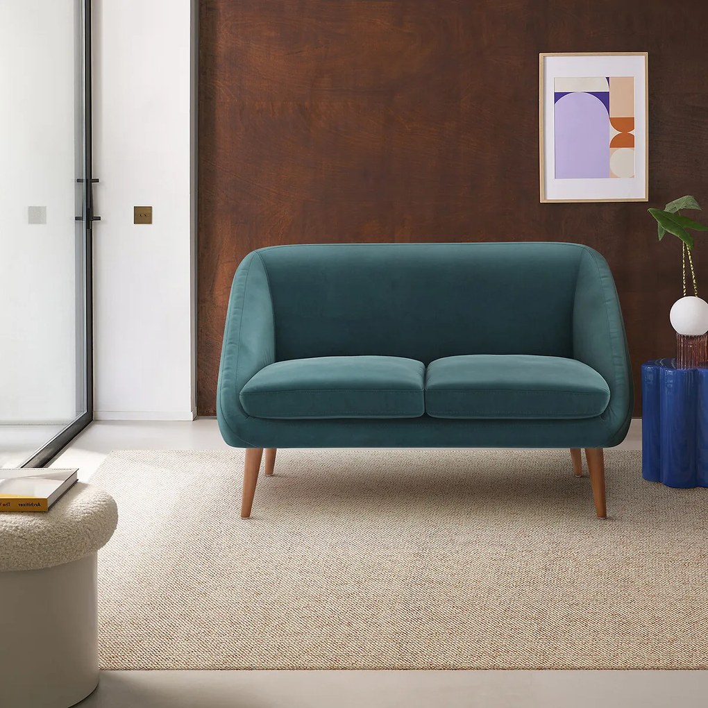 2-zit bank, in fluweel, Séméon