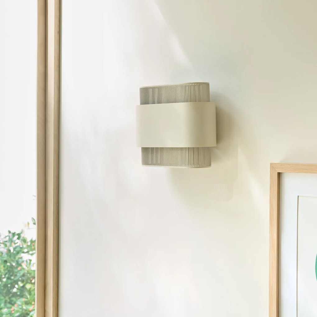 Dubbele wandlamp in metaal, Leila