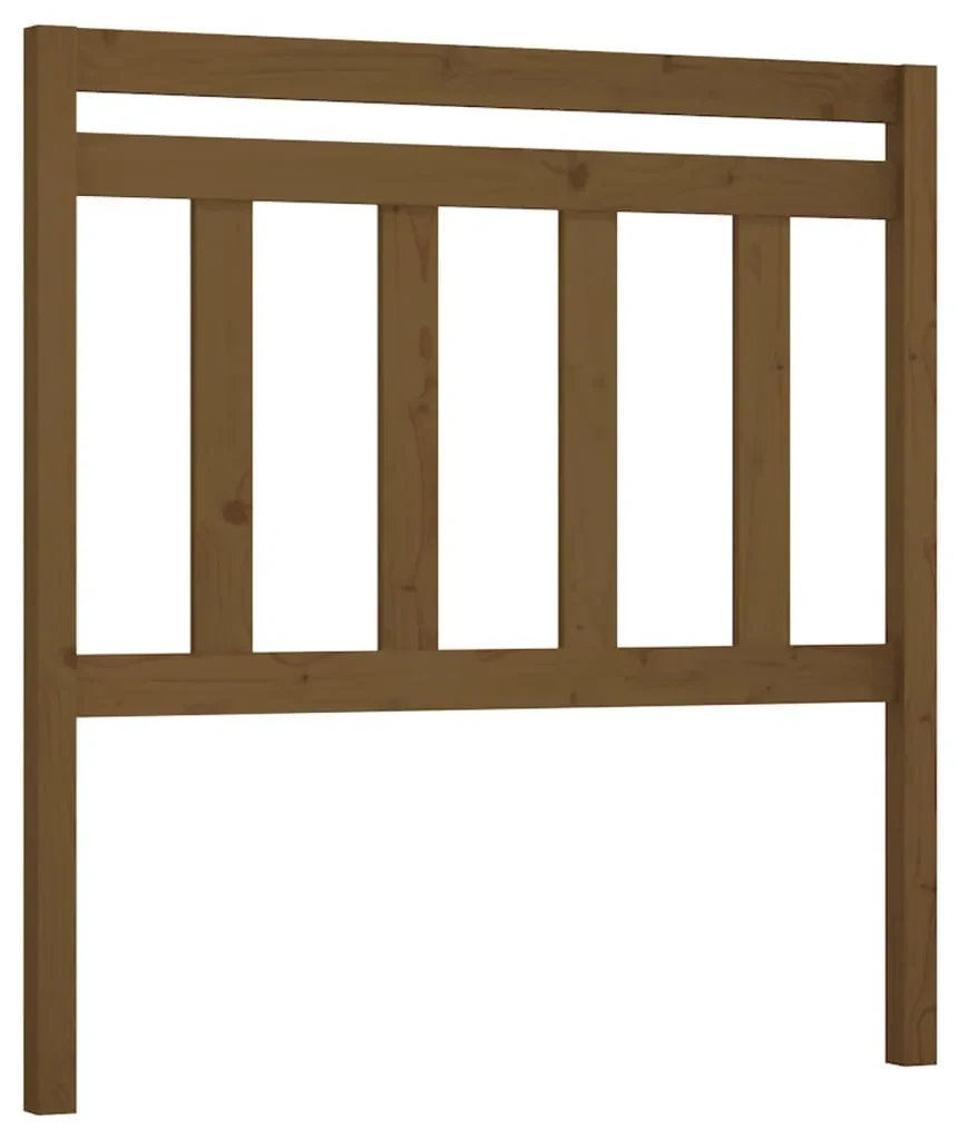vidaXL Hoofdbord 96x4x100 cm massief grenenhout honingbruin