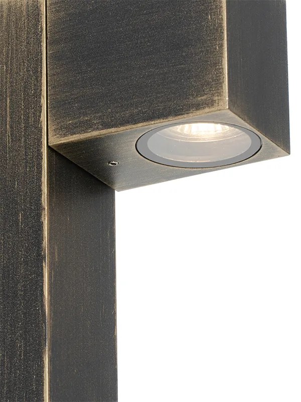 Industriële staande buitenlamp antiek goud 65 cm IP44 - Baleno GU10 IP44 Buitenverlichting