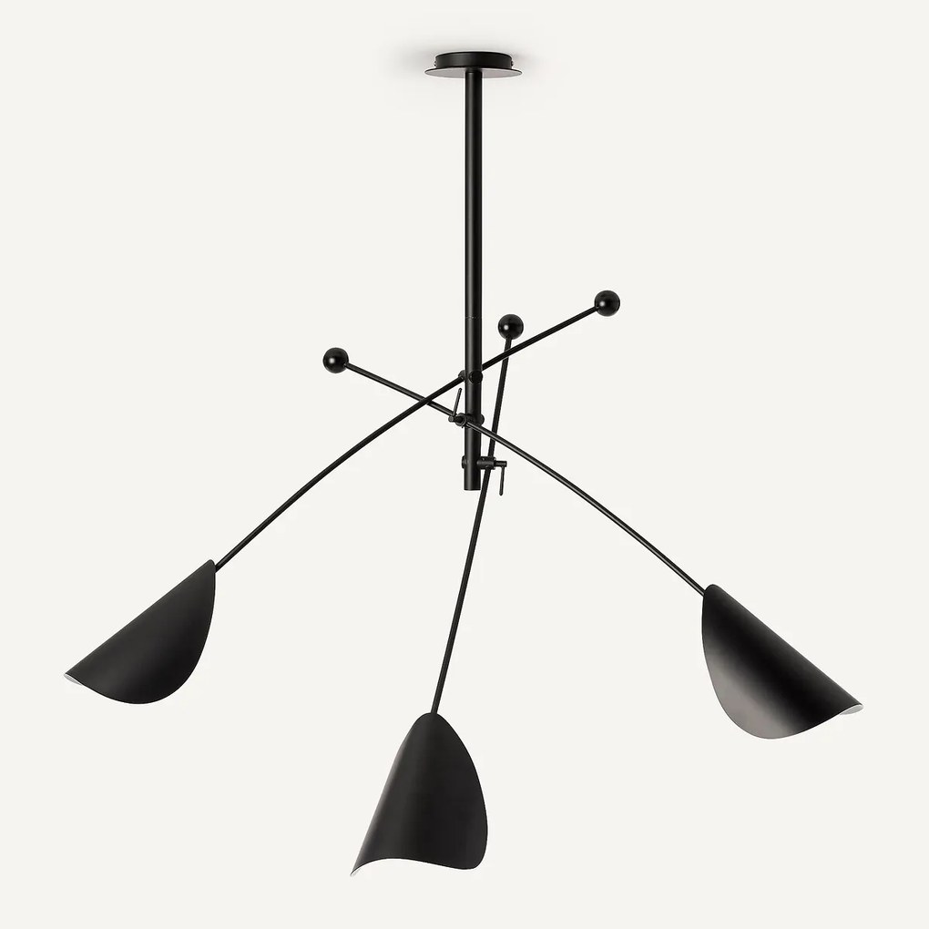 Hanglamp met 3 richtbare armen, Funambule