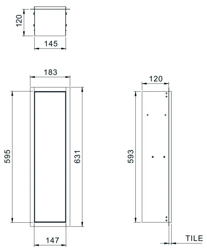 Saniclear Hide inbouw toiletborstel met rolhouder mat wit