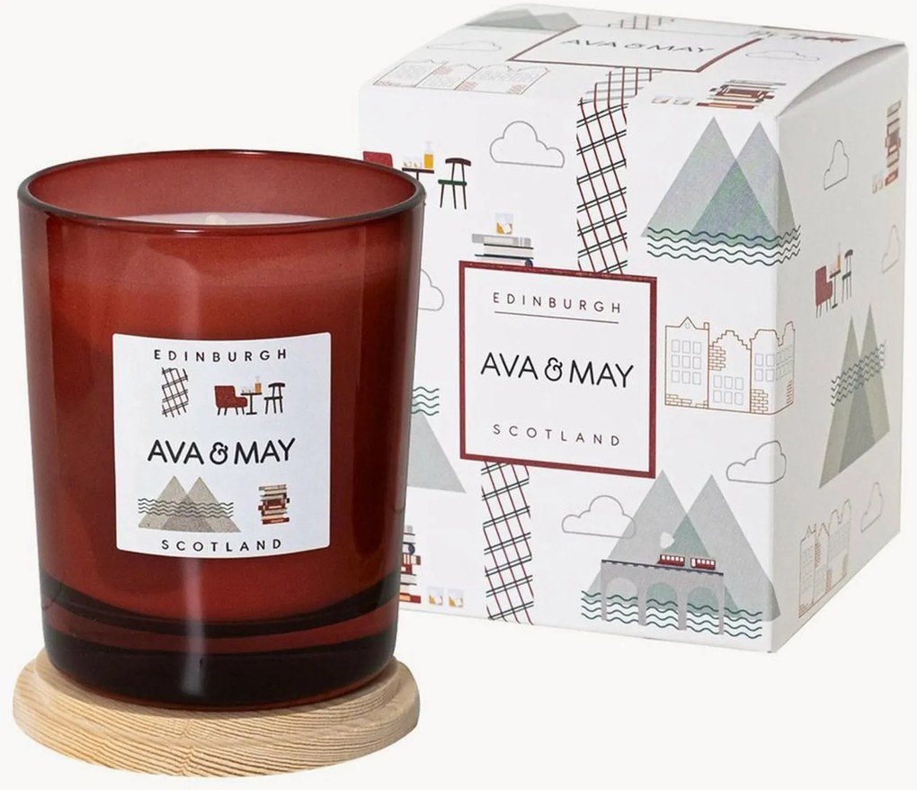 Geurkaars Edinburgh (lavendel, zwarte peper, vetiver)