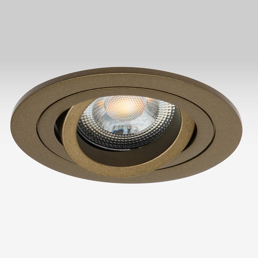 Lune Inbouwspot Rond Brons