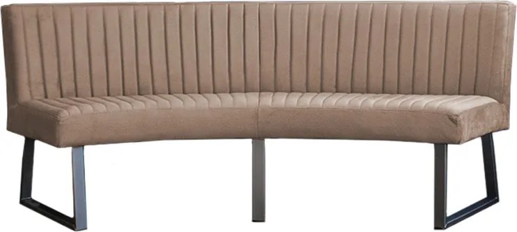 Eetkamerbank - Hengelo - stof Element beige 06 - geschikt voor ovale tafel 200 cm