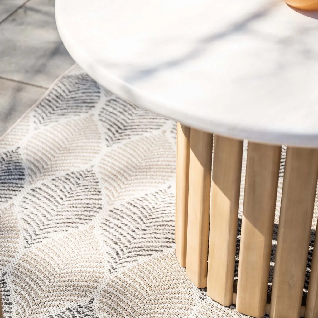 Garden Impressions Sirocco lounge dining tafel 170x100xH68 - grey sand