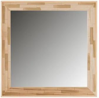 Spiegel houtblokjes - 48x48 cm