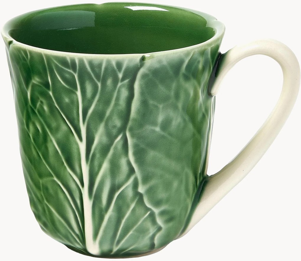 Handbeschilderde mokken Cabbage, 4-delig