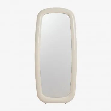 Heras Mdf Vloerspiegel 80x180 Cm Tapioca Beige - Sklum