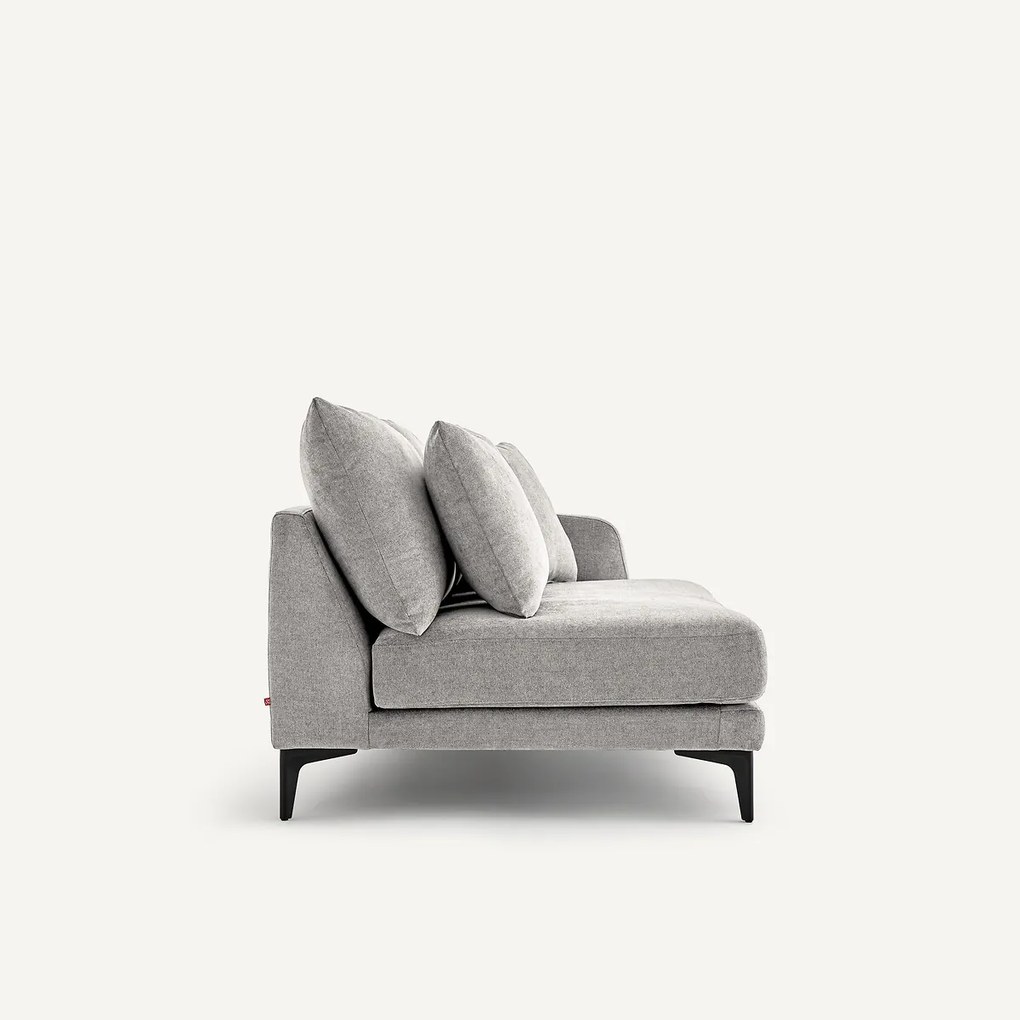 Halve bank, 2zit van polyestermix, MODERNISTE