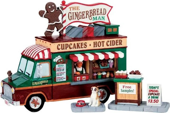Lemax - 'The Gingerbread Man, Set Of 3' - Tafelstuk