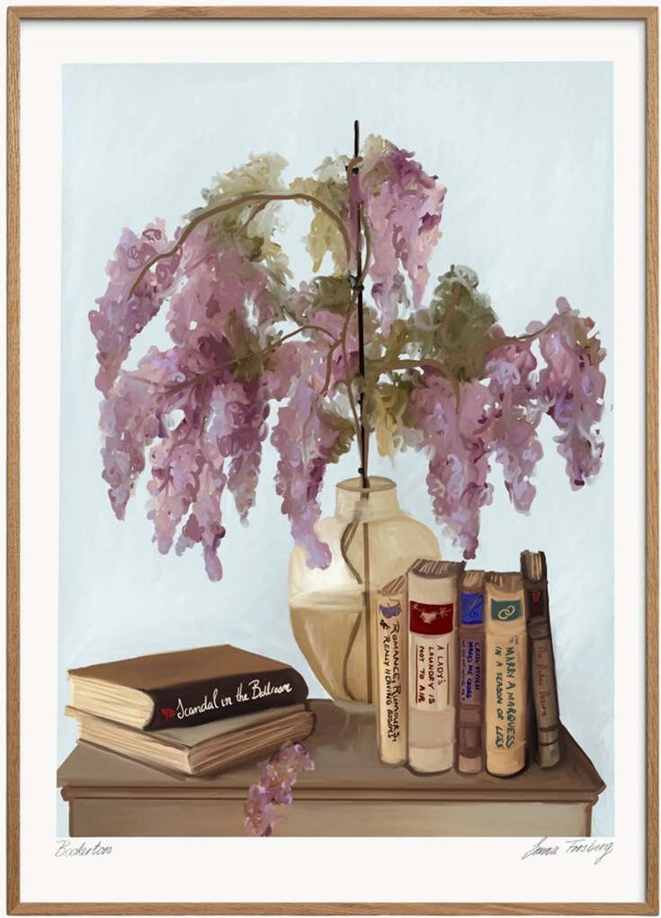 Ingelijste digitale print Bookerton