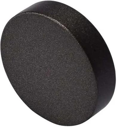 Gordijnroede knop Round Flat 20 mm - antraciet (2 stuks) - Leen Bakker