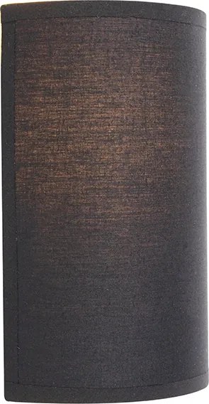 Moderne wandlamp zwart en goud - Simple Drum