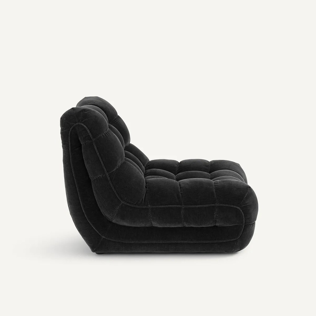 Fauteuil met fluwelen bekleding, Jud