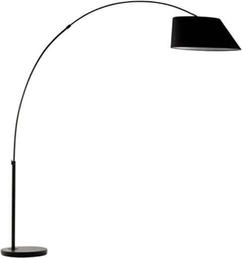 Zuiver Vloerlamp Arc Zwart - IJzer - Katoen polyester - Zuiver - Industrieel & robuust