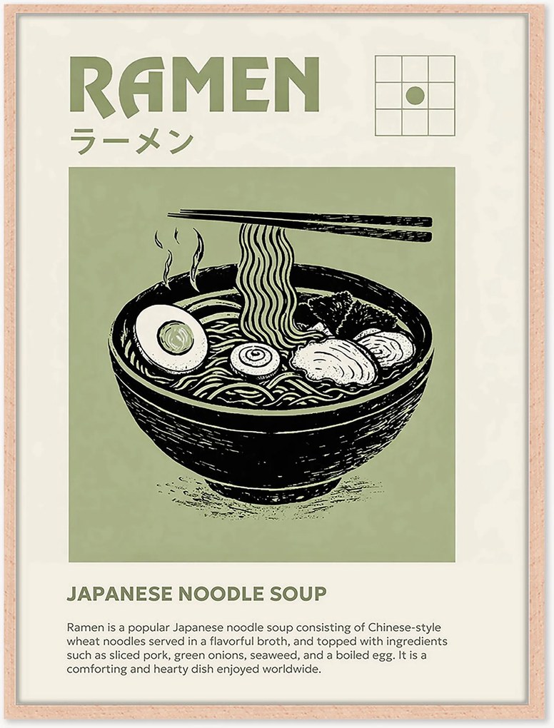 Ingelijste digitale print Ramen