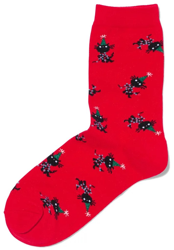 HEMA Siepie Damessokken Met Katoen Rood (rood)