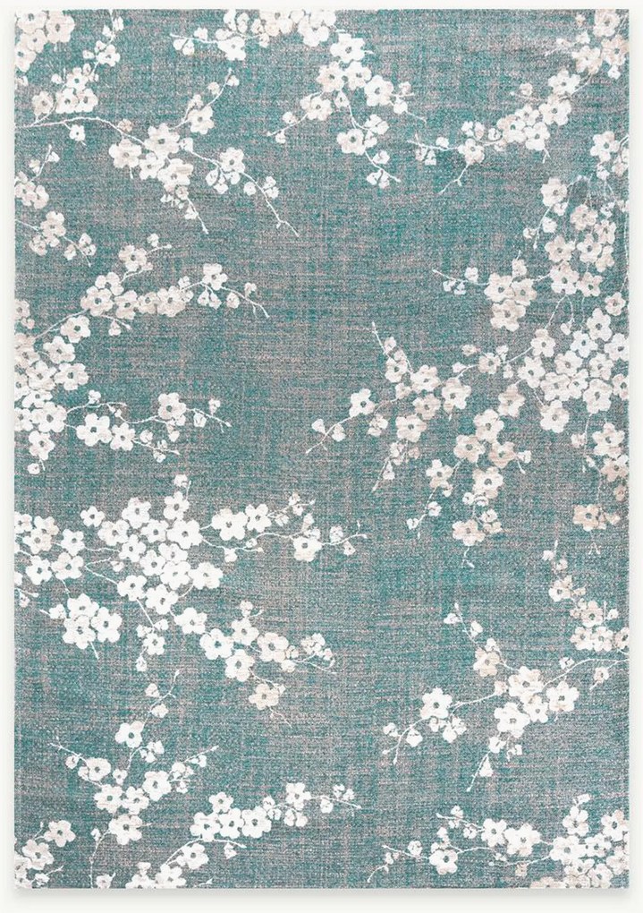 Wasbaar jacquard in- & outdoor vloerkleed Sakura