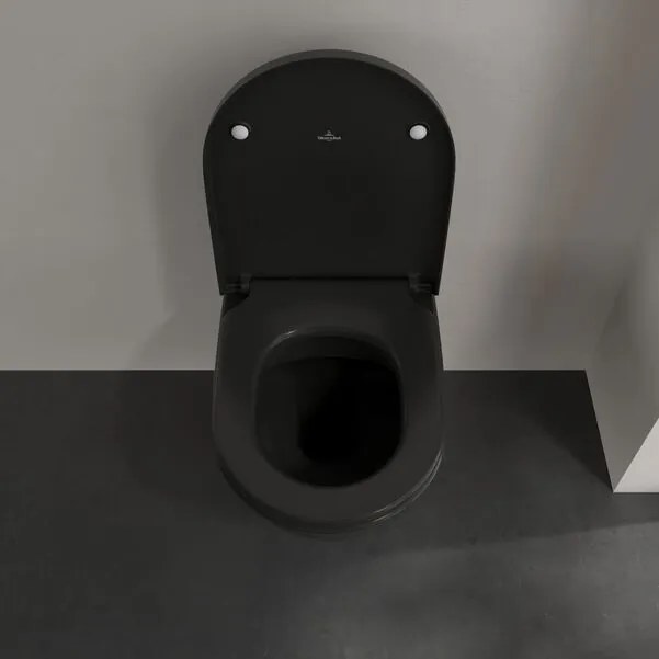 Villeroy & Boch Subway 2.0 randloos toilet met DirectFlush en CeramicPlus zwart mat