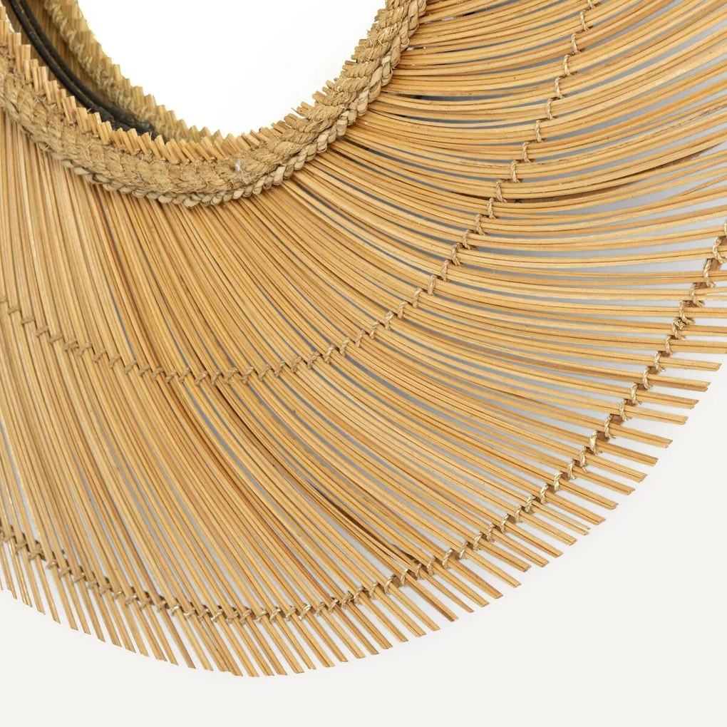 XXL spiegel in kokosnoot stengelsø 90cm Tiara