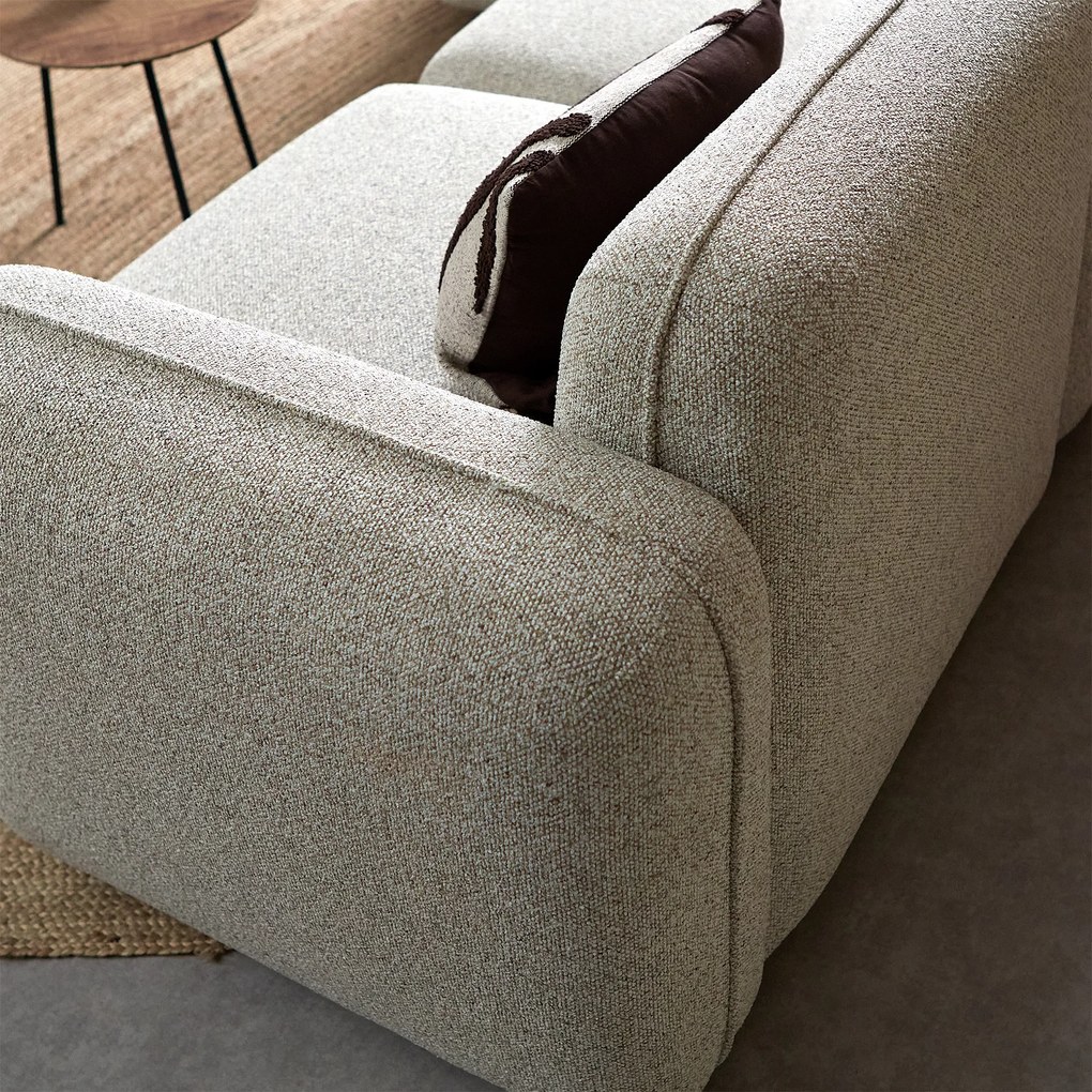PEPP Interiors Drop Bank Met Chaise Longue Links Beige Serenity 03