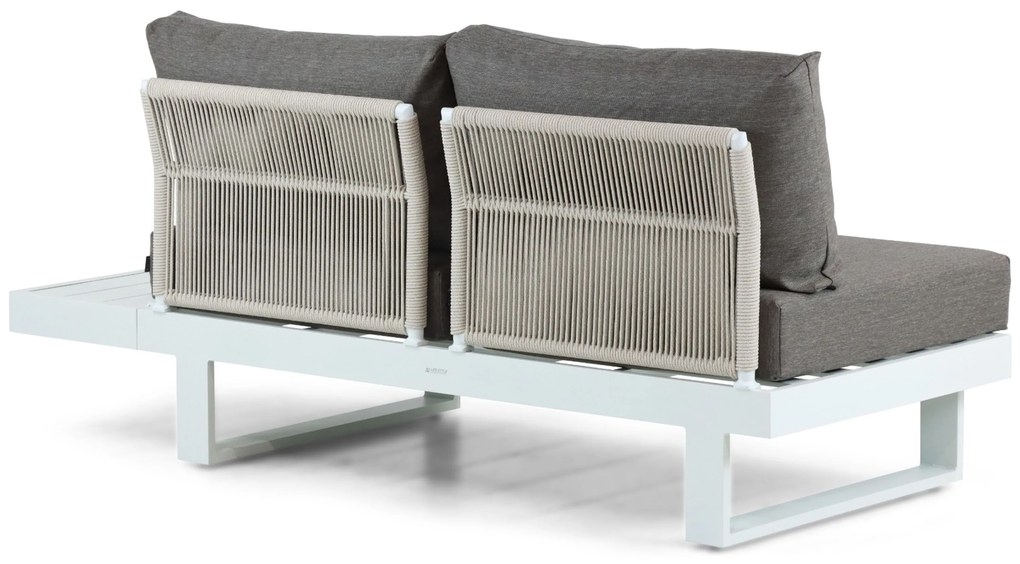 Hoek loungeset 6 personen Aluminium Wit  Lifestyle Garden Furniture Lorenzo