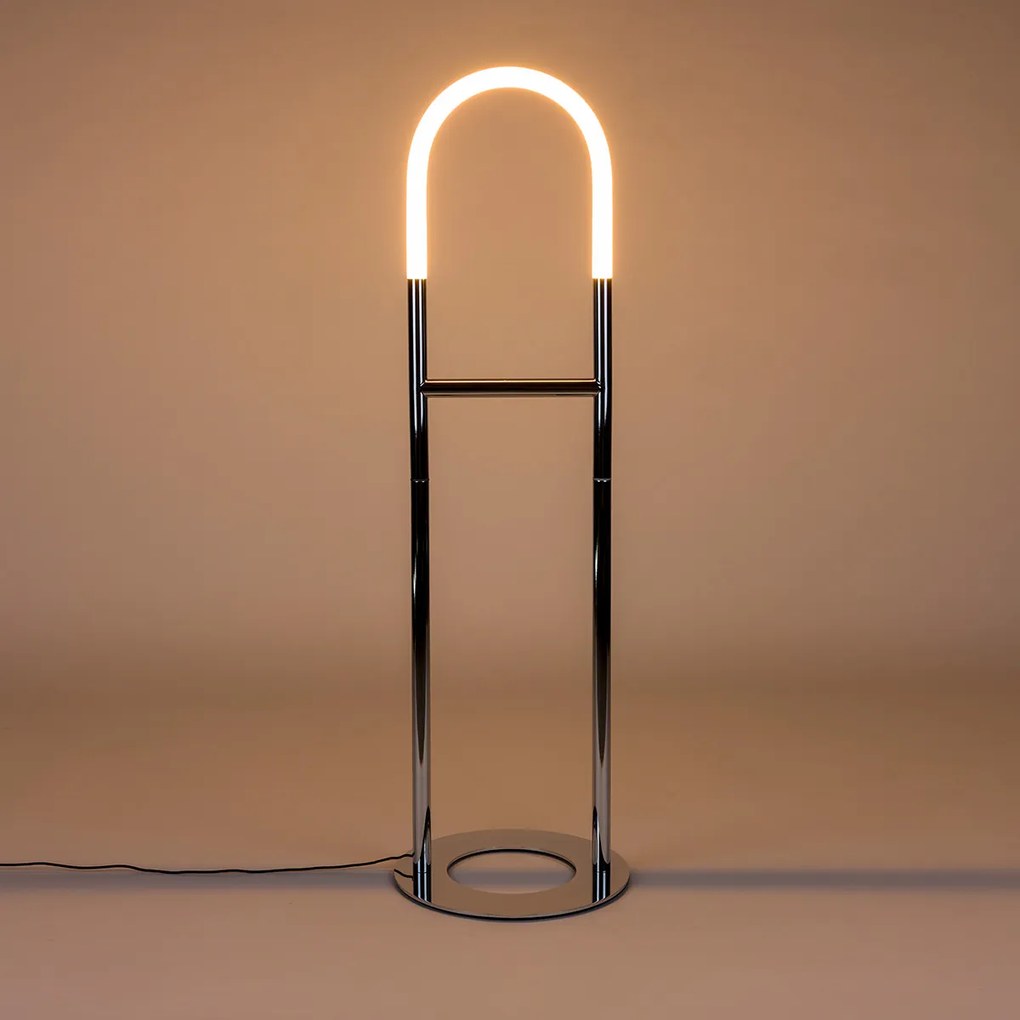 Zuiver Arch Chrome Design Vloerlamp Chrome Boog