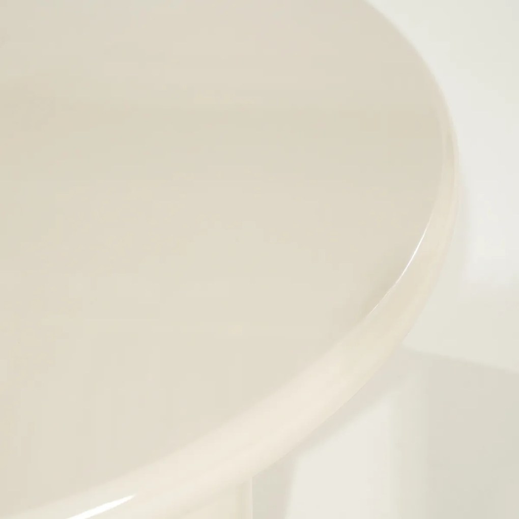 Ronde Salontafel Large Beige - 80 X 80cm.