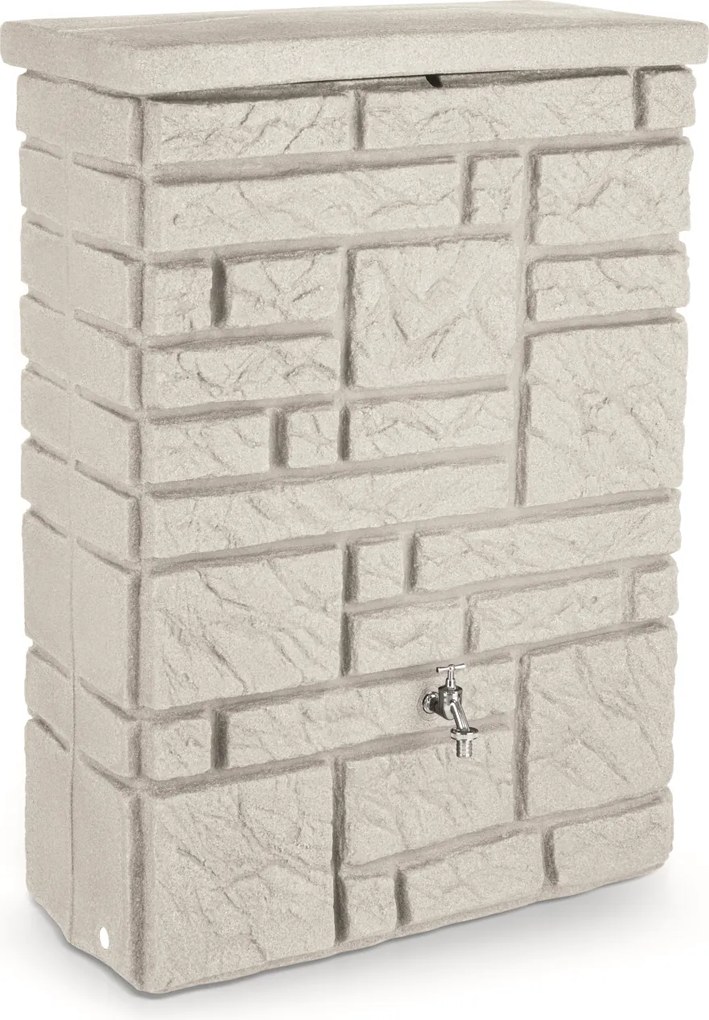 Prosperplast Arves Maurano Regenvat 300 Liter - 118 cm Hoog - Graniet Look - Optioneel beplantbaar