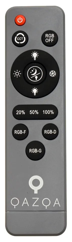 Moderne plafondlamp grijs met wit 38cm incl. LED dimbaar RGB - Kanton