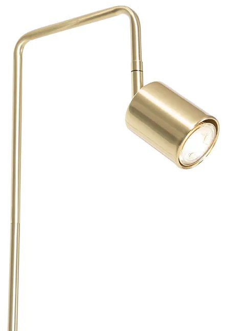 Moderne vloerlamp messing verstelbaar - Java