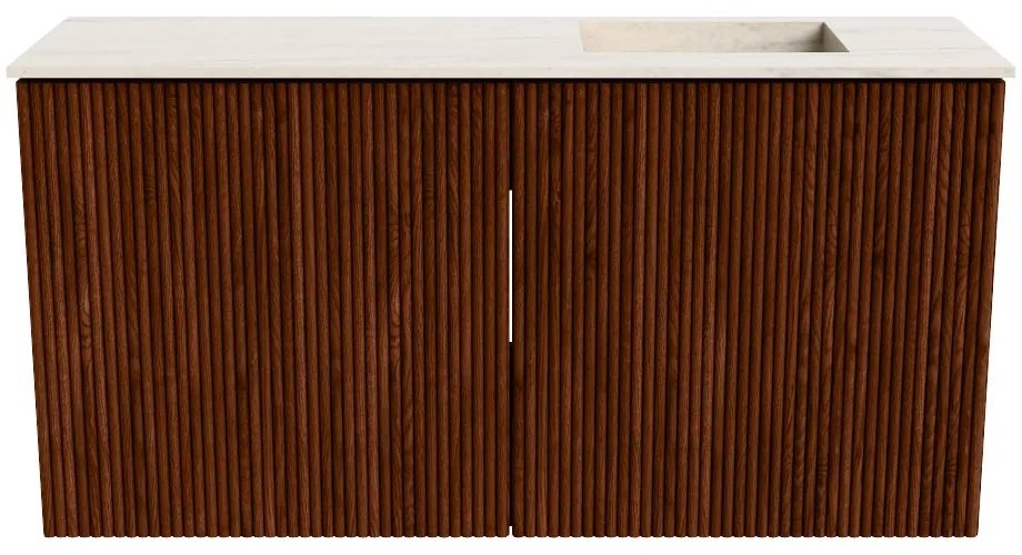 Mondiaz Joya DLux 80cm toiletmeubel ruby met wastafel faye rechts 1 kraangat meli