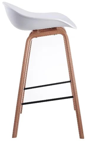 House of Rebels Barkruk - Romeo - 65 cm - Wit - Hout - House of Rebels