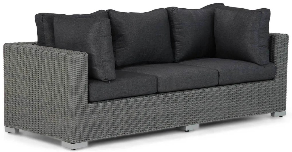 Stoel en Bank Loungeset 5 personen Wicker Grijs  Garden Collections Toronto/Brighton