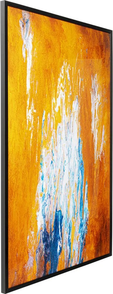Groot Schilderij Abstract Oranje 180 Cm