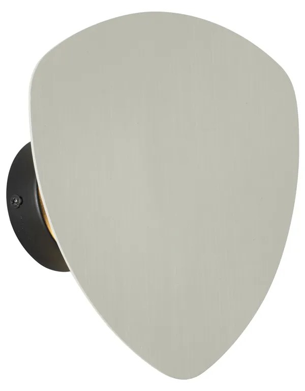 Design wandlamp beige organisch 20 cm 2-lichts - Pulley