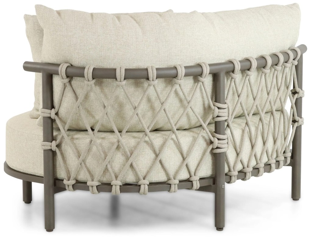 Loungeset tuin 5 personen Aluminium Taupe  4 Seasons Outdoor Ezra