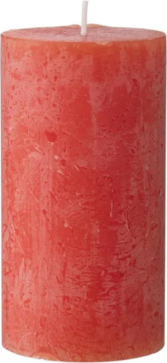 Rustieke Kaars 7 X 13 Cm (rood)