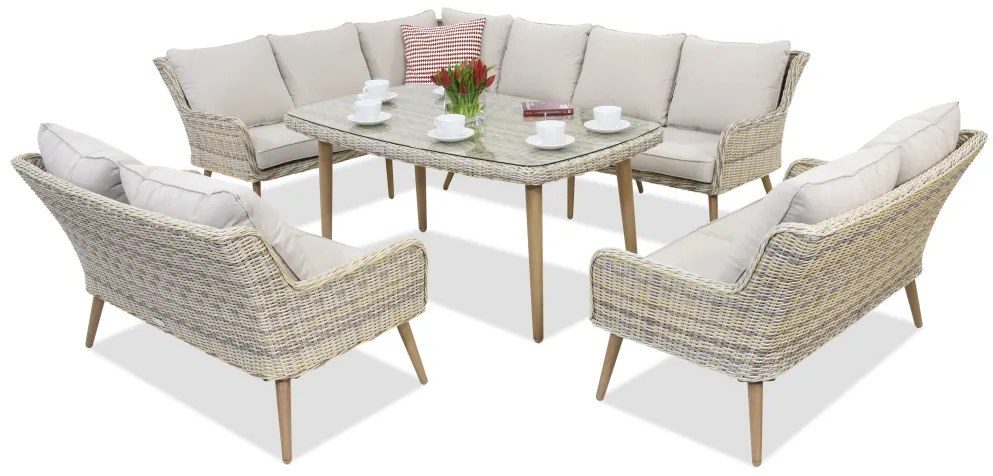 Tuinmeubelen Bilbao Comida 9 Tuinpunt zand