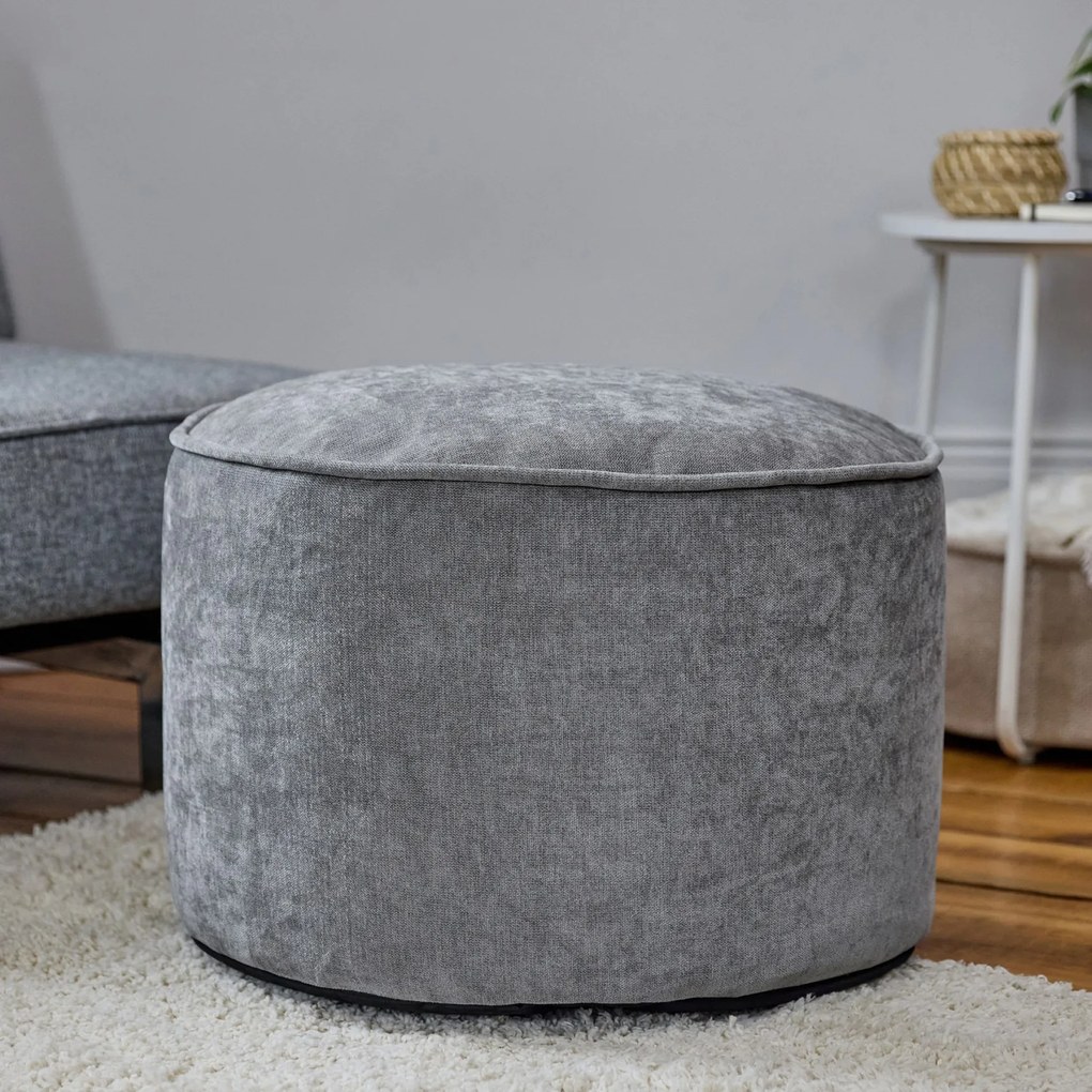 Milano Round Chenille Footstool