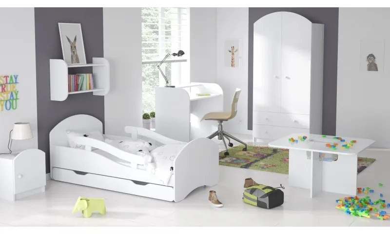 Peuter Wit  Eenpersoonsbed Oscar - Voor kinderen Kinderen Peuter Junior 5056231703123 Children's Beds Home, 160x80, Nee, Geen Children's Beds Home Meu