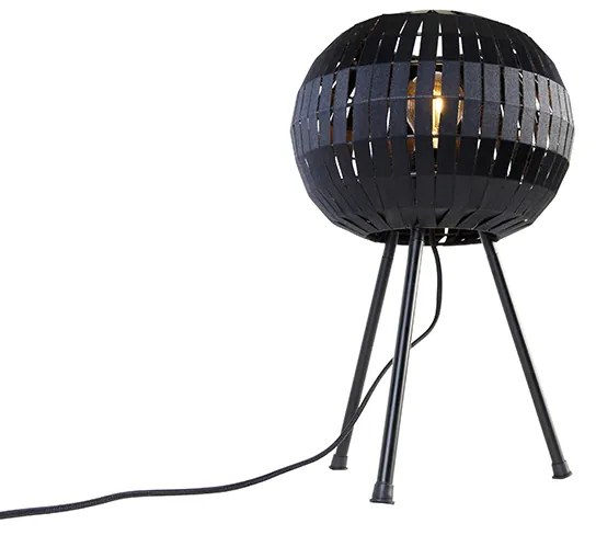 Moderne tafellamp tripod zwart - Zoë