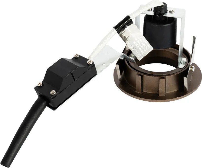 Moderne inbouwspot donkerbrons kantelbaar - Cisco