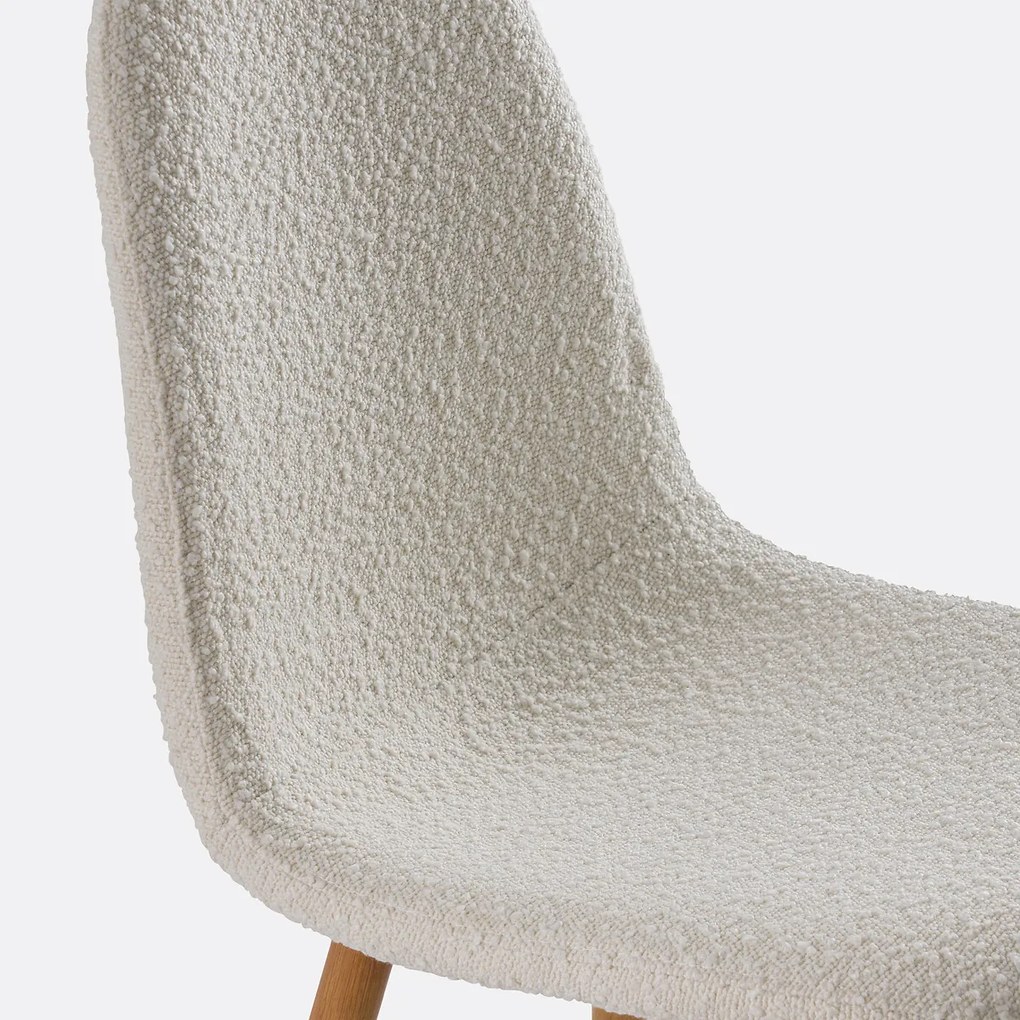 Set van 2 stoelen in bouclette, Polina