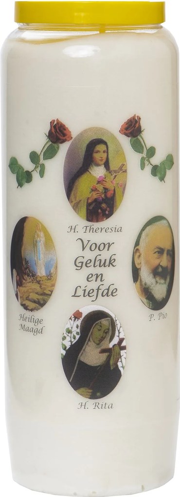 Noveenkaars wit - 4 Heiligen