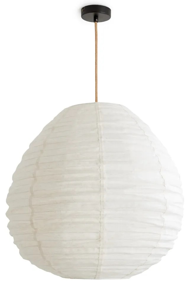 Bolvormige hanglamp in jute stofØ55 cm, Robia