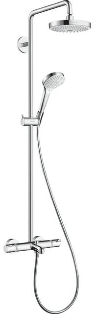 Hansgrohe Croma select s 180 2jet showerpipe voor bad chroom wit 27351400